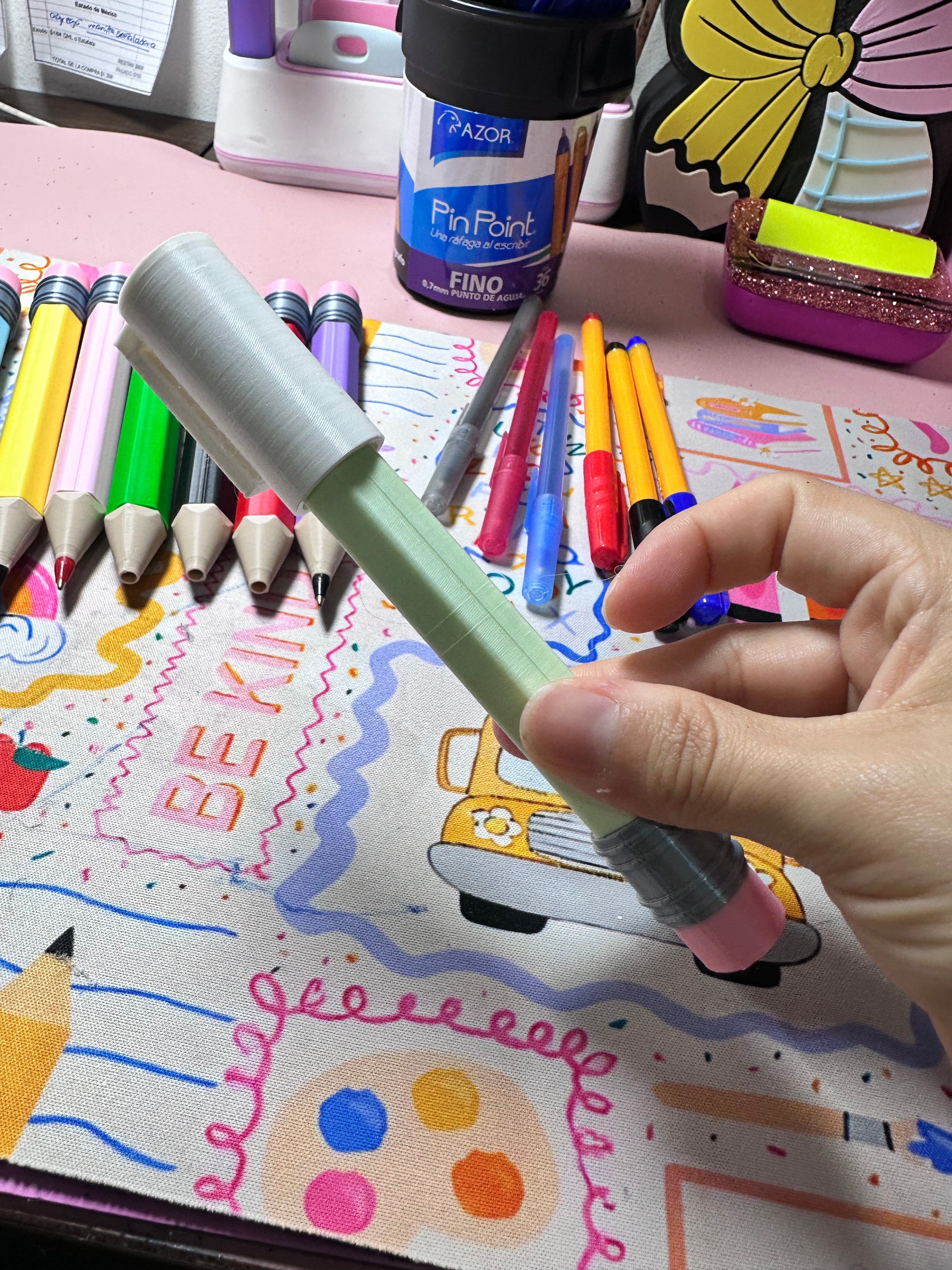 Tapa para bolígrafo gigante modelo lápiz ✏️ NO INCLUYE BOLÍGRAFO