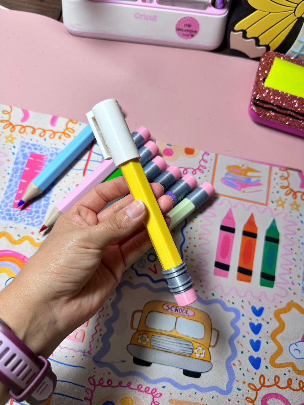 Bolígrafo Lápiz gigante ✏️ PARA BOLÍGRAFOS MARCA AZOR PIN POINT 0.7 mm -INCLUYE TAPA-