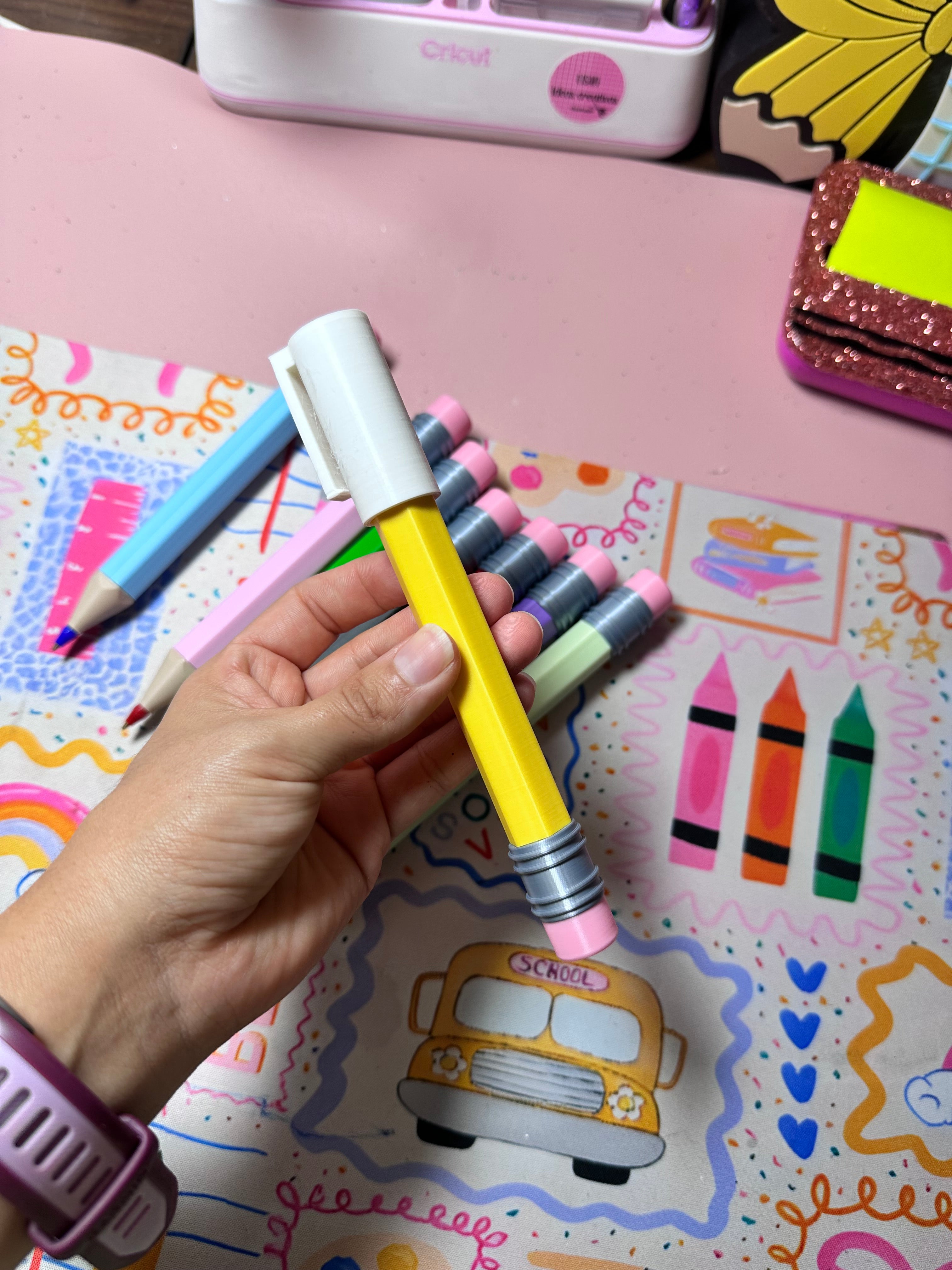 Bolígrafo Lápiz gigante ✏️ PARA BOLÍGRAFOS MARCA AZOR PIN POINT 0.7 mm -INCLUYE TAPA-