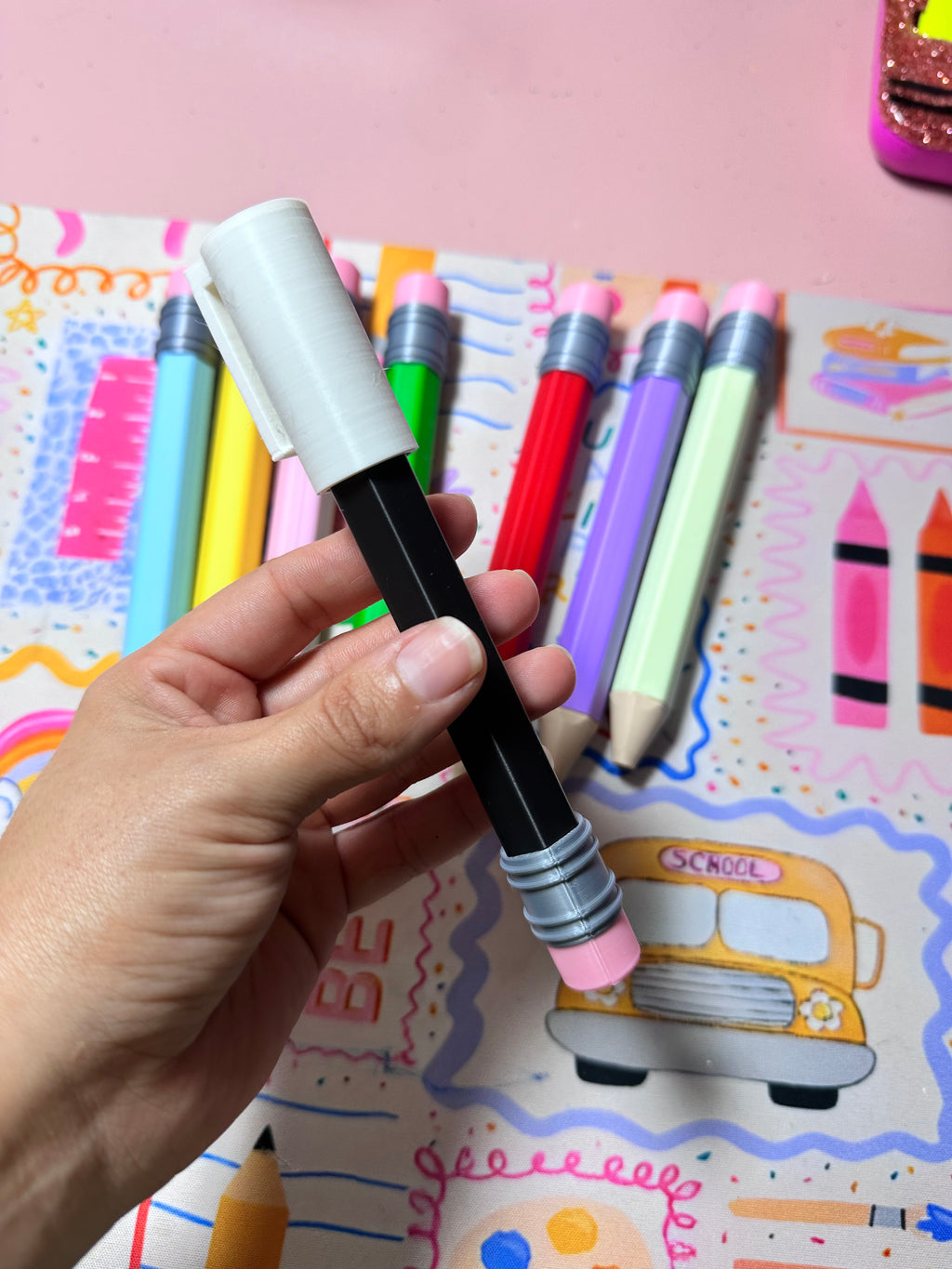Bolígrafo Lápiz gigante ✏️ PARA BOLÍGRAFOS MARCA AZOR PIN POINT 0.7 mm -INCLUYE TAPA-