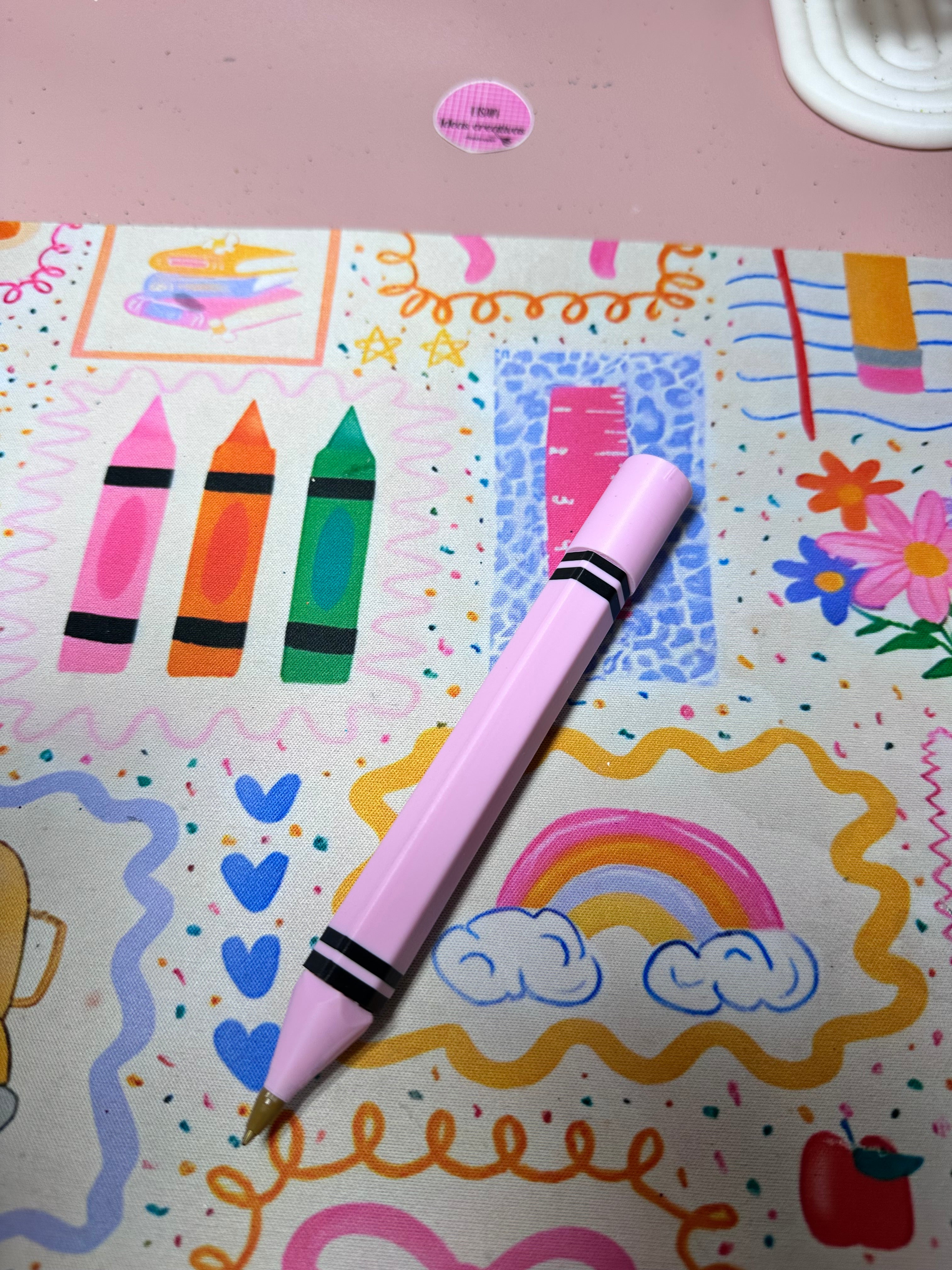✏️ 🖍️Pluma Modelo Lápiz/Crayola Gigante – Compatible con Tintas BIC