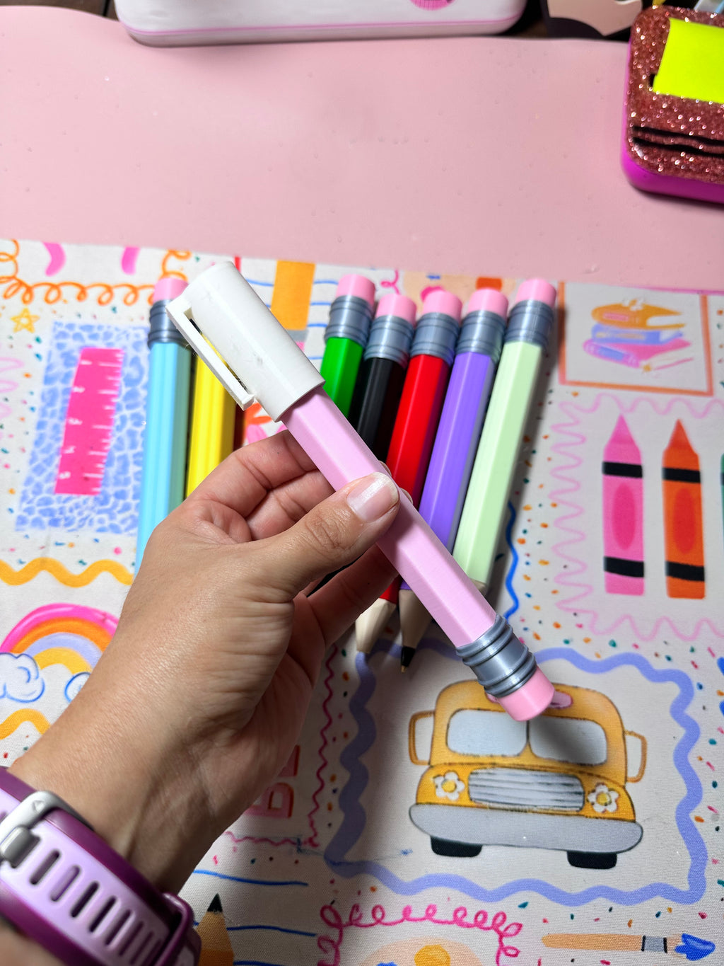 Bolígrafo Lápiz gigante ✏️ PARA BOLÍGRAFOS MARCA AZOR PIN POINT 0.7 mm -INCLUYE TAPA-
