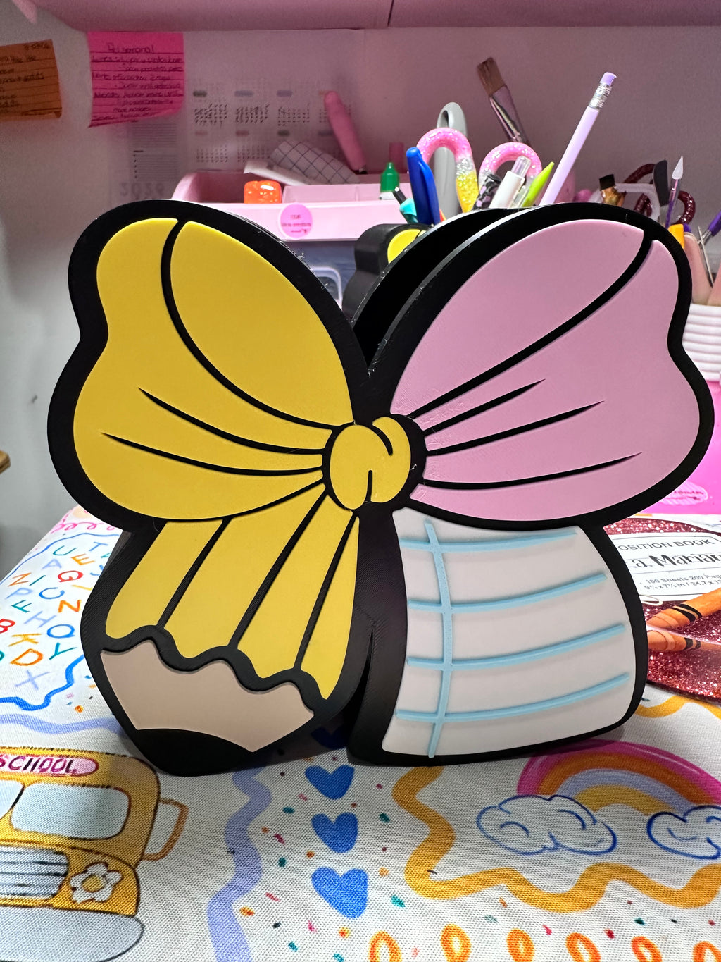 Porta lápices diseño moño 🎀