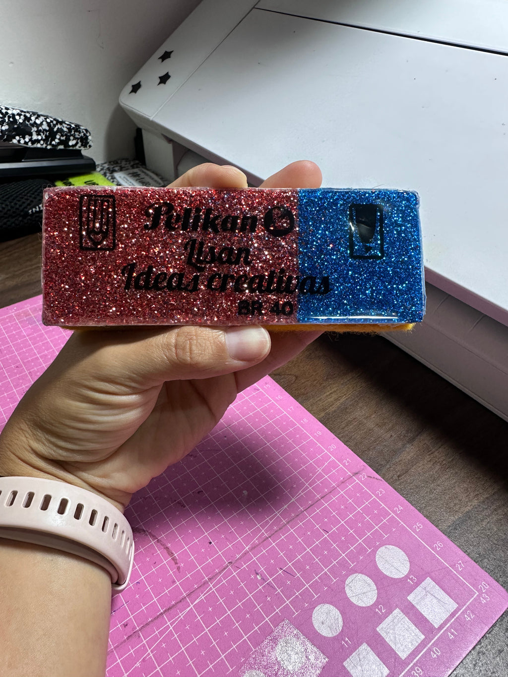 Borrador de pizarrón Modelo Borrador dúo 🔴🔵