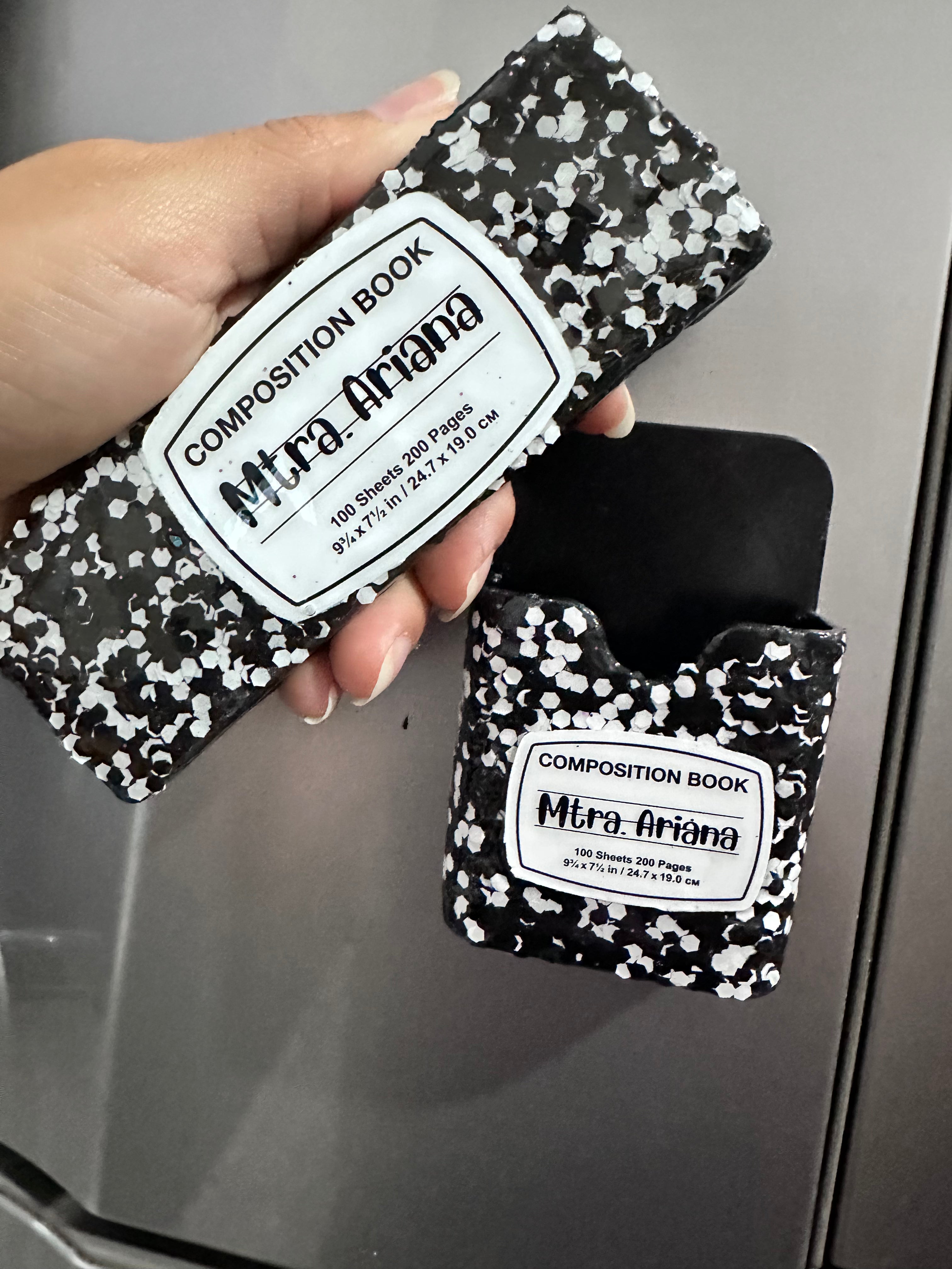 Borrador para pizarrón+porta borrador magnético Composition Book 📓